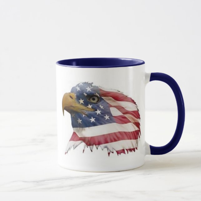 Eagle and Flag Mug (Right)