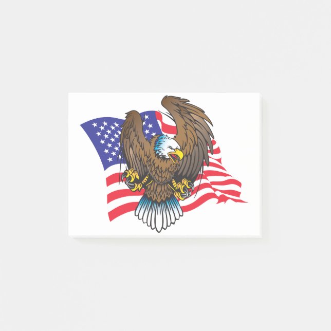Eagle-and-Flag Post-it Notes (Front)