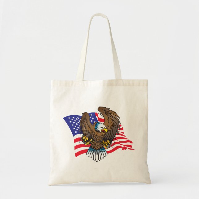 Eagle-and-Flag Tote Bag (Front)
