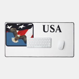 Eagle and Flag USA Desk Mat