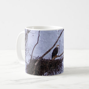 Eagle And Nest Painterly Coffee Mug
