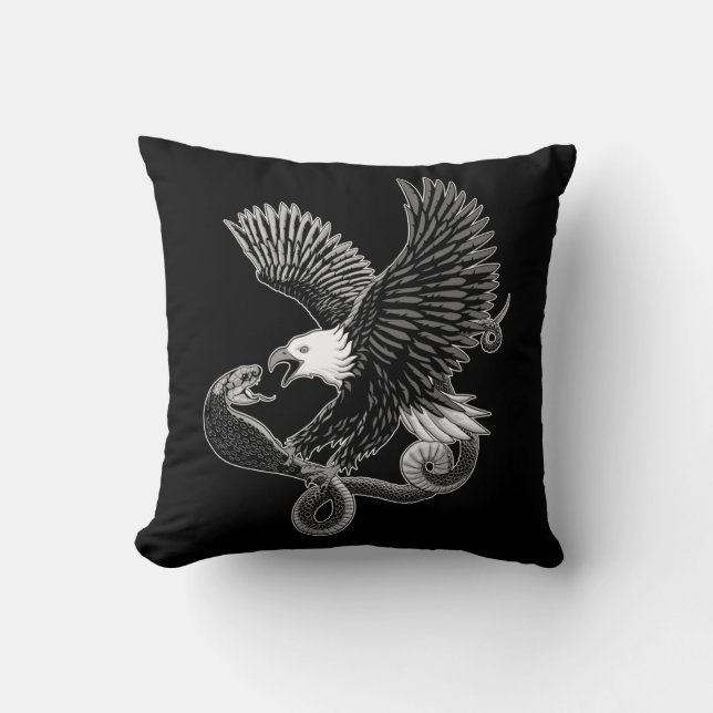 Eagle and Snake Cushion (Front)