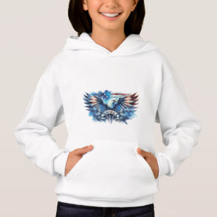 Eagle and USA flag.Patriotic.