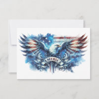 Eagle and USA flag.Patriotic.