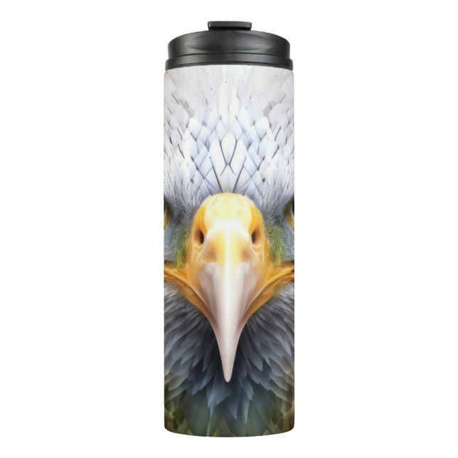 Eagle Animal Portrait Nature Wildlife Painting Thermal Tumbler (Front)
