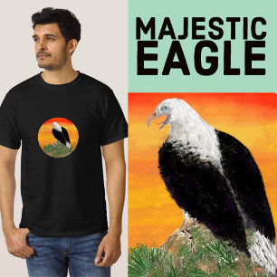 Eagle at Sunset at the Heart of Peace T-Shirt
