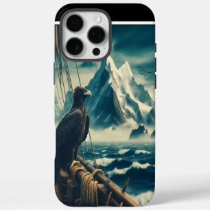 Eagle Atop Ship, Mountains Ahead iPhone 16 Pro Max Case
