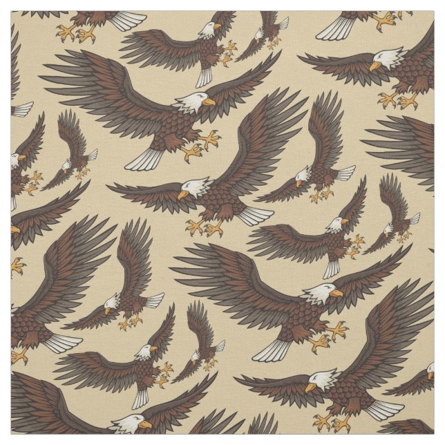 Eagle Attacking Pattern Fabric (Swatch)