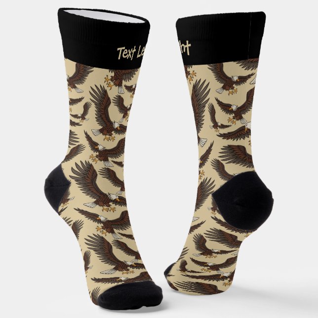 Eagle Attacking Pattern Socks (Angled)