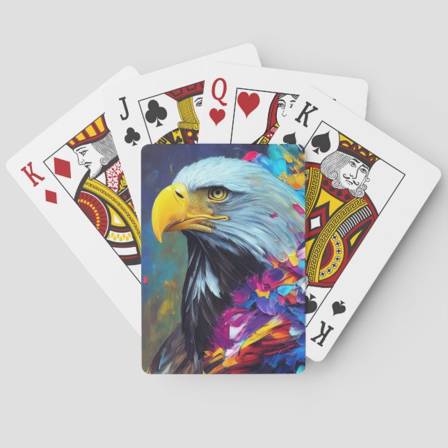 Eagle Bald eagle Animal Discovery Adventure Nature Playing Cards (Back)