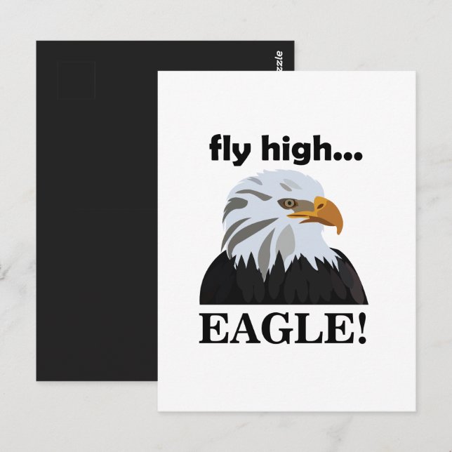 Eagle Bald Eagle Fly High  Postcard (Front/Back)