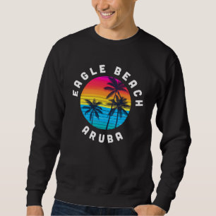 Eagle Beach Aruba Vacation Souvenir Sunset Beach Sweatshirt