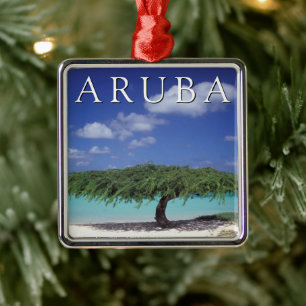Eagle Beach Caribbean, Aruba Metal Ornament