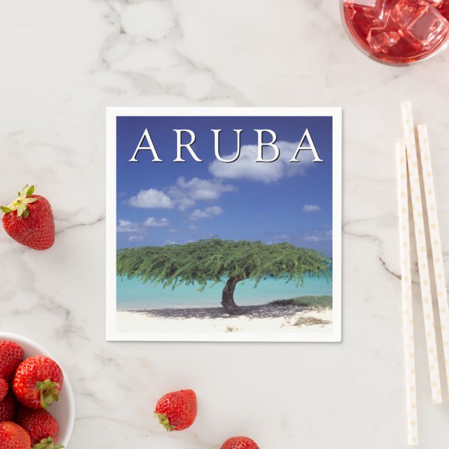 Eagle Beach | Caribbean, Aruba Napkin (Insitu)