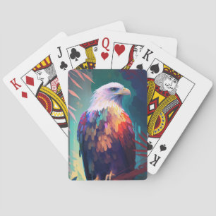 Eagle Bird Animal Portrait Painting Wildlife Free Playing Cards