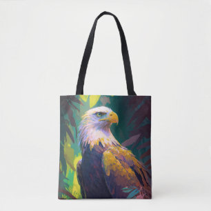 Eagle Bird Animal Portrait Painting Wildlife Free Tote Bag