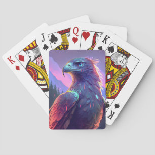 Eagle Bird Animal Portrait Painting Wildlife Playing Cards