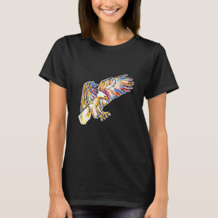 Eagle Bird Of Prey Beak Claws Animal Colourful Bir T-Shirt