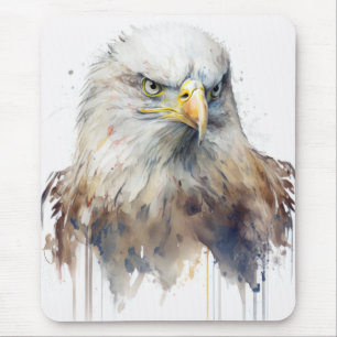 Eagle Bird Portrait Animal Painting Wildlife Free Mouse Pad