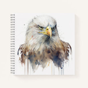 Eagle Bird Portrait Animal Painting Wildlife Free Notebook