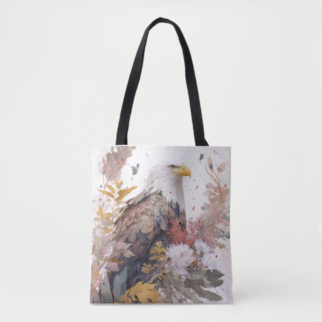 Eagle Bird Portrait Animal Painting Wildlife Free Tote Bag (Front)