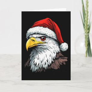 Eagle Bird Santa Hat Christmas Xmas  Card