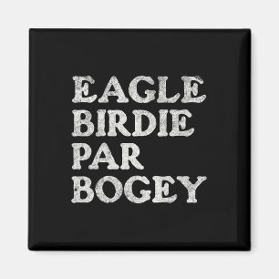 Eagle Birdie Par Bogey Funny Golf  Magnet