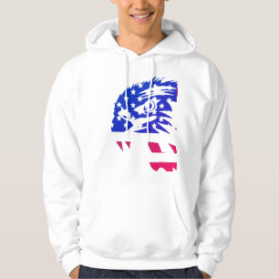 Eagle blue red hoodie