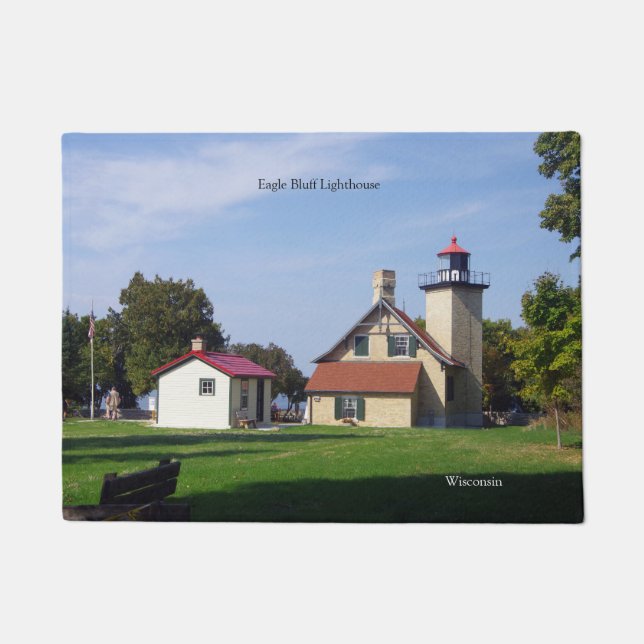 Eagle Bluff Lighthouse 2025 door mat (Front)