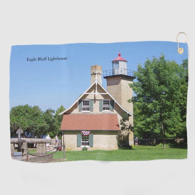 Eagle Bluff Lighthouse golf towel (Horizontal)
