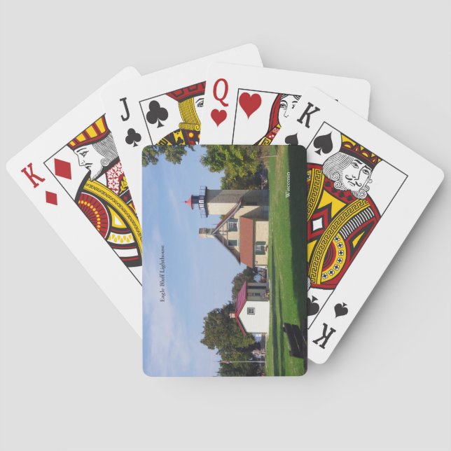 Eagle Bluff Lighthouse playing cards (Back)