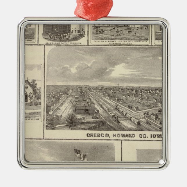 Eagle Brewery, Cedar Rapids Metal Ornament (Front)