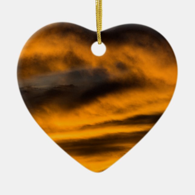 eagle burnout ceramic tree decoration (Front)
