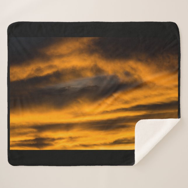 eagle burnout sherpa blanket (Front (Horizontal))