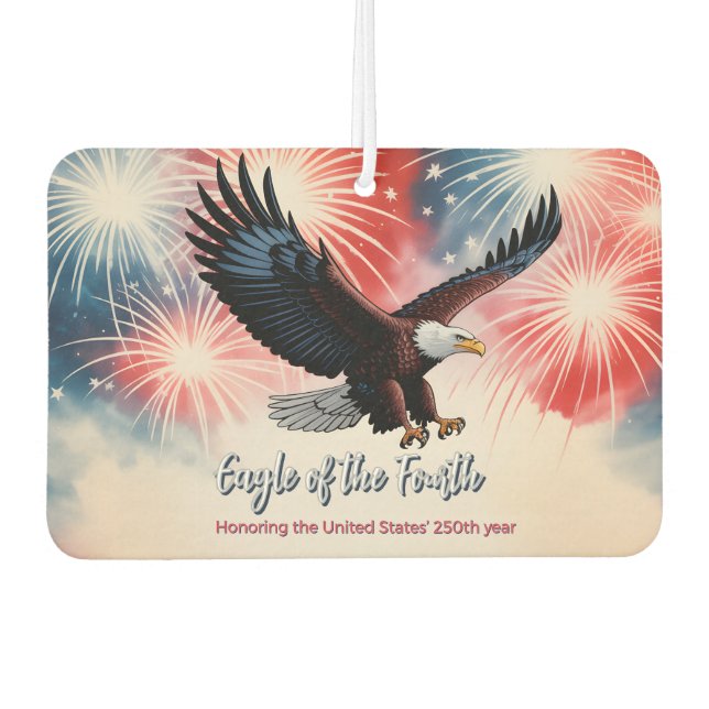 Eagle Calendar 2026 • New Car Scent • 1776–2026 US Air Freshener (Front)