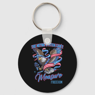 Eagle Cant Measure Usa Flag Independence Days Patr Key Ring