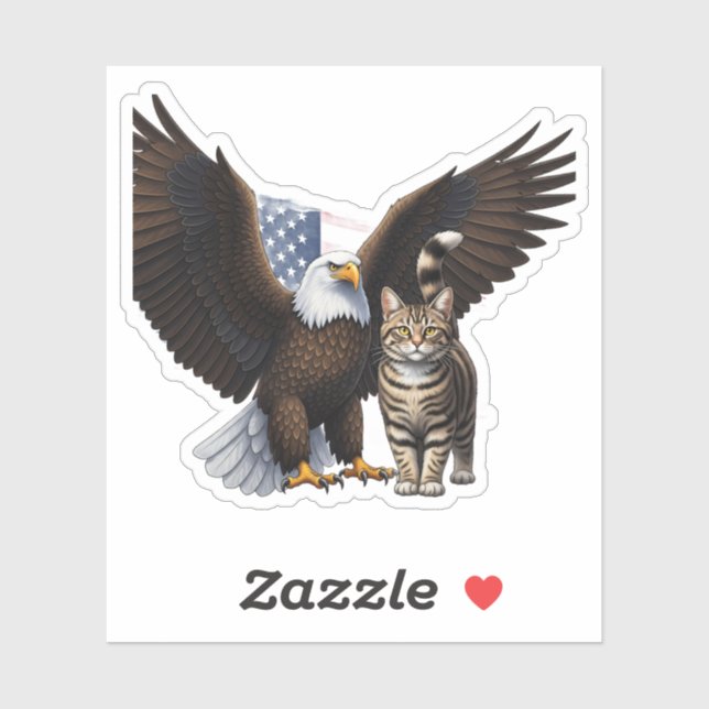 Eagle & Cat Collab – Patriotic Animal Independence (Sheet)