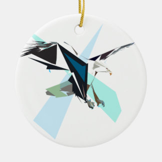 eagle ceramic tree decoration