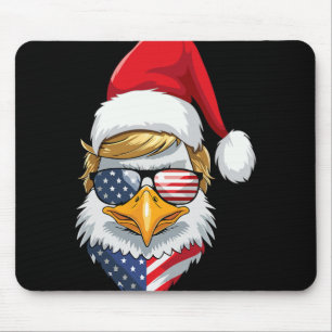 Eagle Christmas Usa – Trump Santa Funny Graphic Mouse Pad