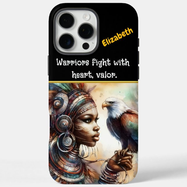 Eagle-clad warrior queen of strength Case-Mate iPhone case (Back)