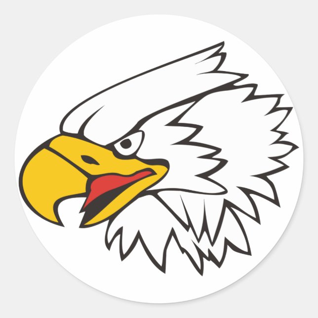 Eagle Classic Round Sticker (Front)