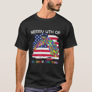 Eagle Colour American Flag Happy 4th Of July T-Shirt