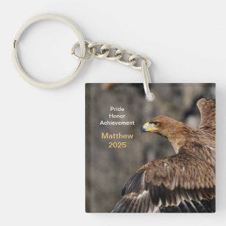 Eagle - Congratulations - Customisable - Keepsake Key Ring