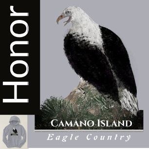 Eagle Country, Personalise City Text Hoodie