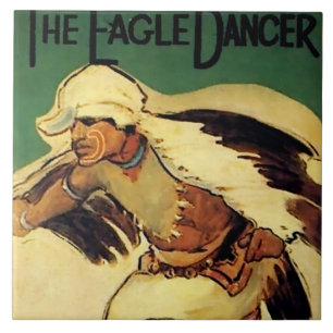 “Eagle Dancer” Western Art by Gerald Cassidy Ceramic Tile