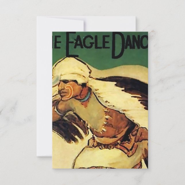 “Eagle Dancer” Western Art by Gerald Cassidy Thank You Card (Front)