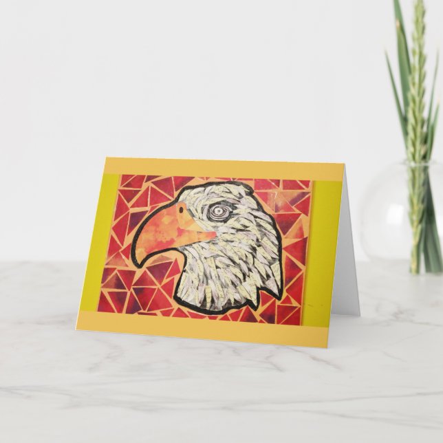 Eagle Design Greeting Card (Front)