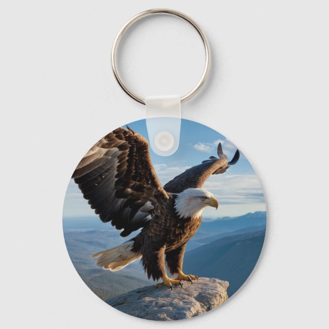 Eagle design key key ring (Front)