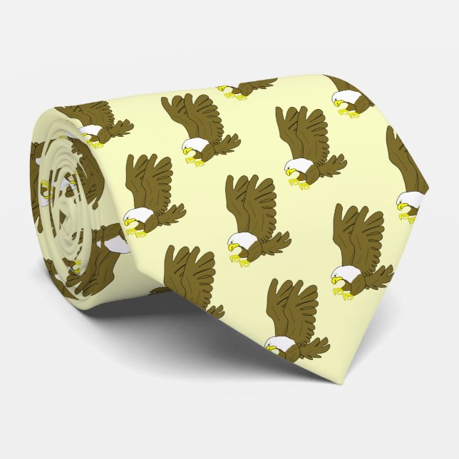 Eagle Design Tie (Rolled)