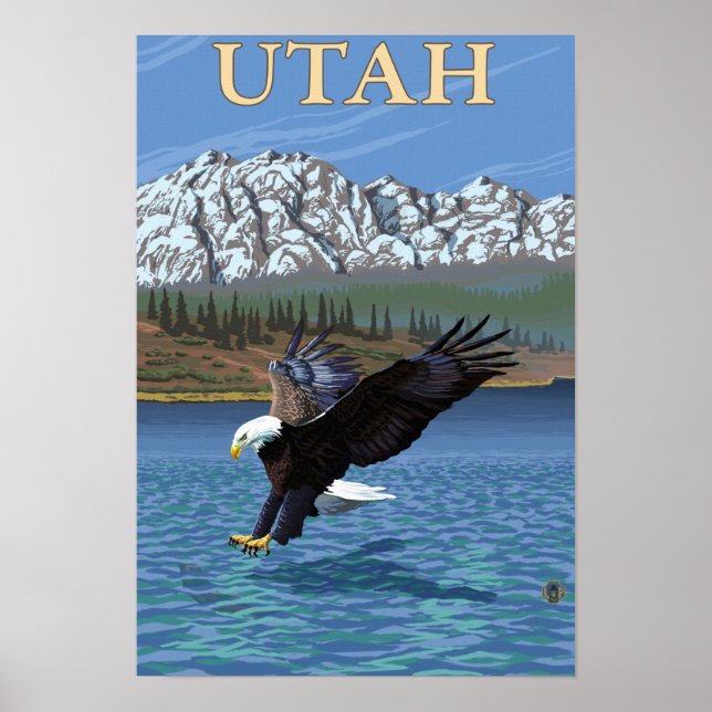 Eagle DivingUtah Poster (Front)